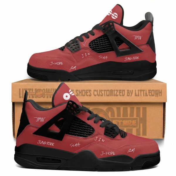 BTS World Tour 2026 Custom J4 Sneakers