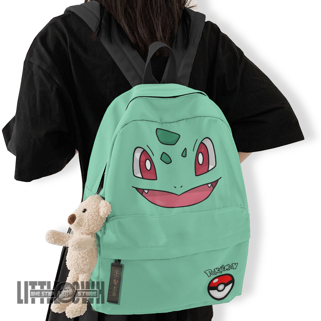 Bulbasaur Backpack Custom Pokemon Anime School Bag