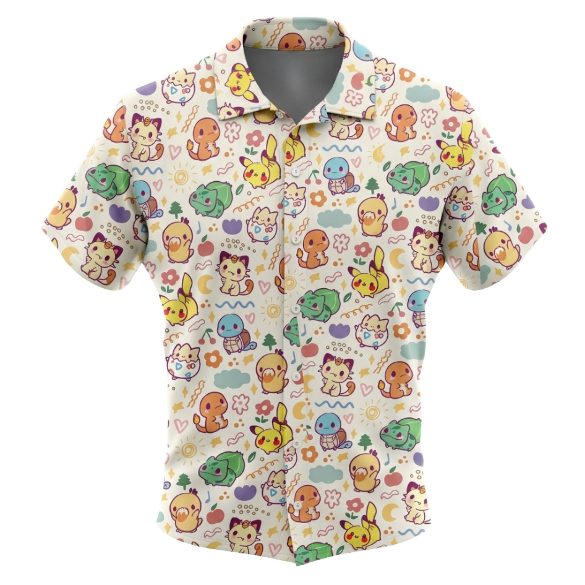 Bulbasaur Squirtle Anime Hawaiian Shirt