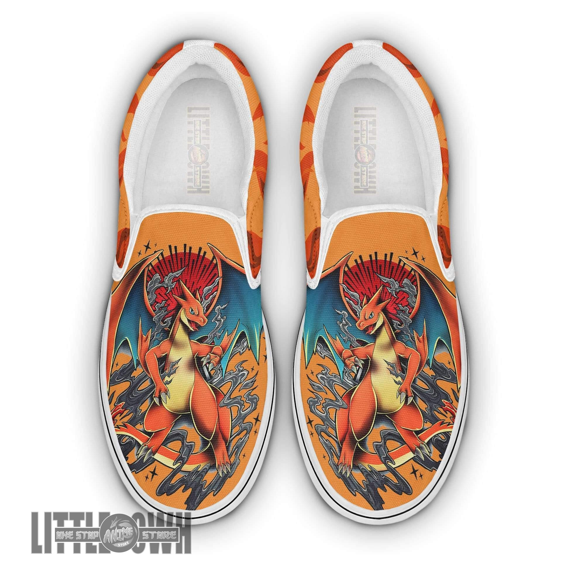 Charizard Classic Slip-On Custom Pokemon Anime Shoes