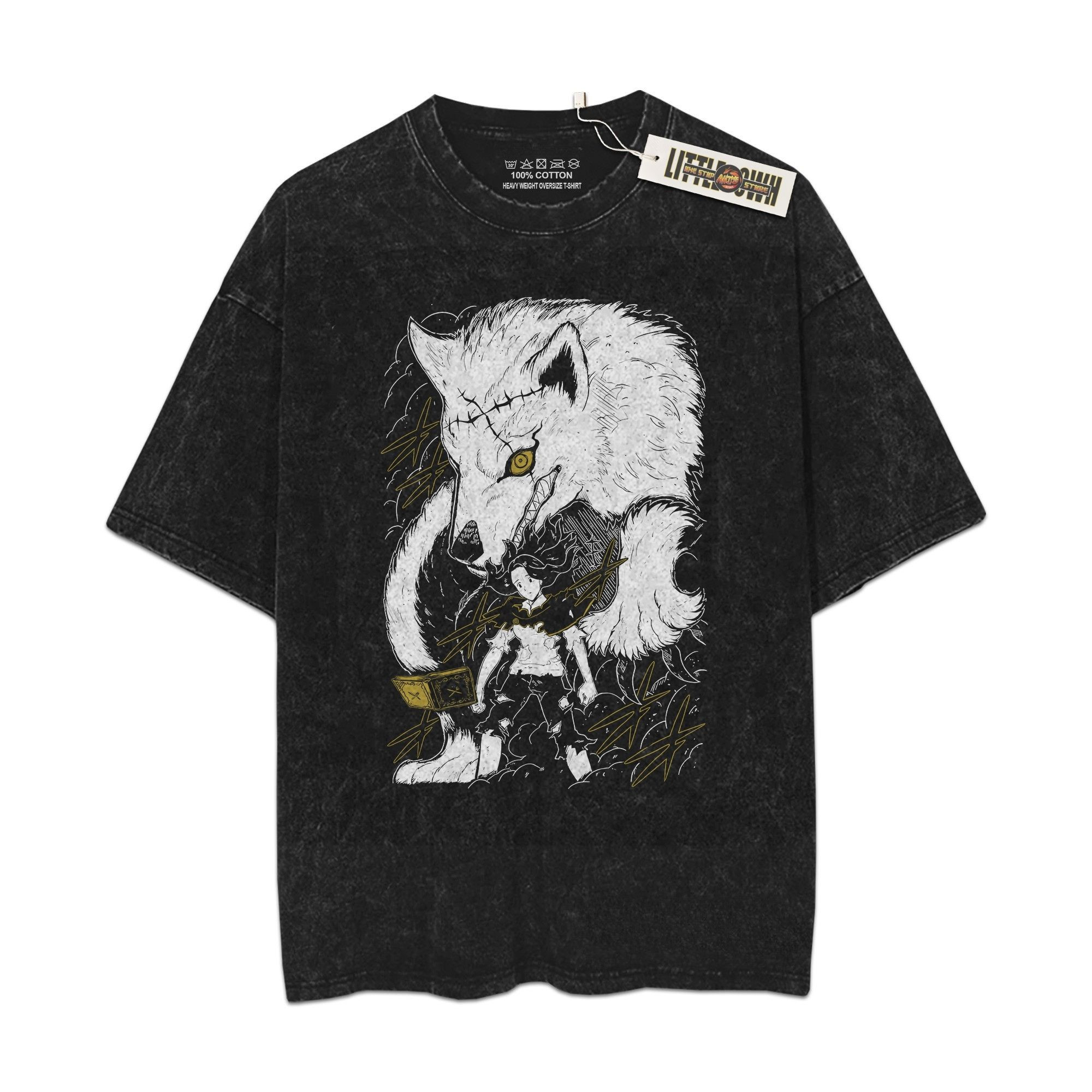 Charmy Pappitson Vintage Shirt Bl Clover Oversized Washed Tees - Custom Anime Tee