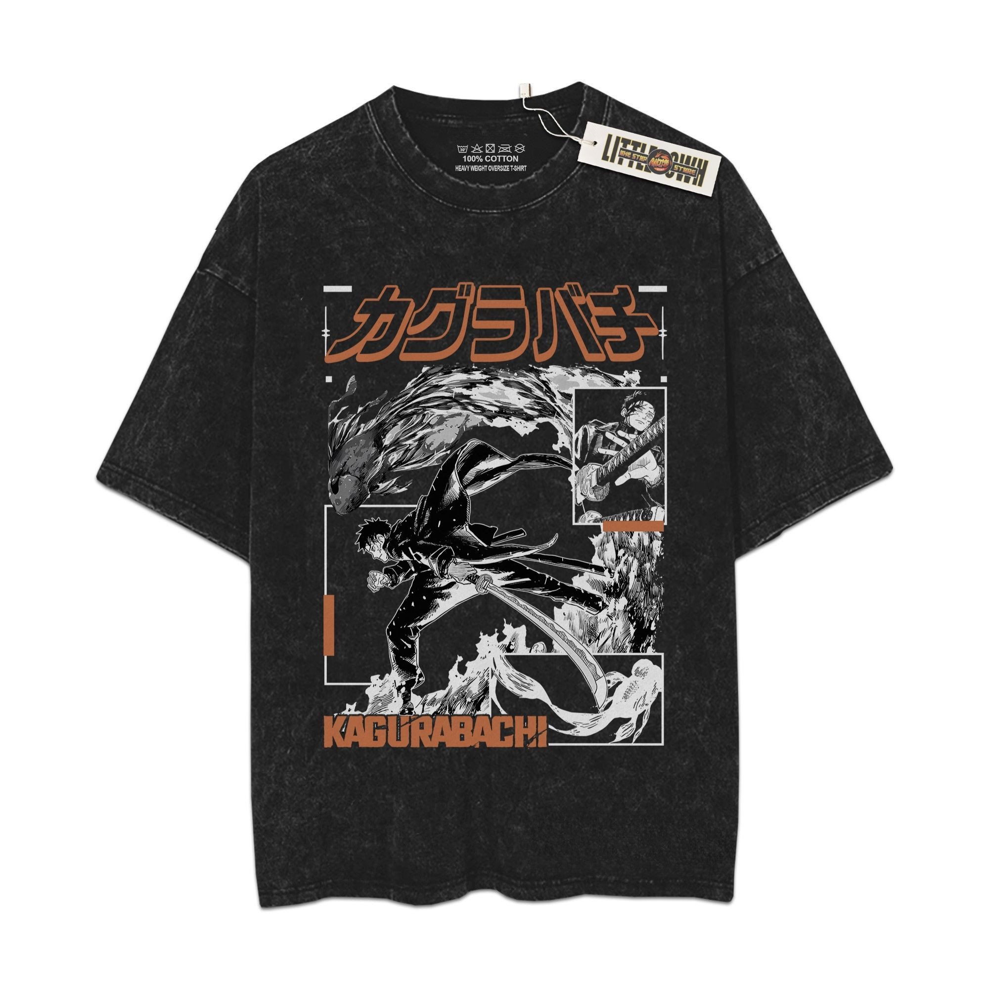 Chihiro Shirt Kagubachi Oversized Washed Tees - Custom Anime Tee