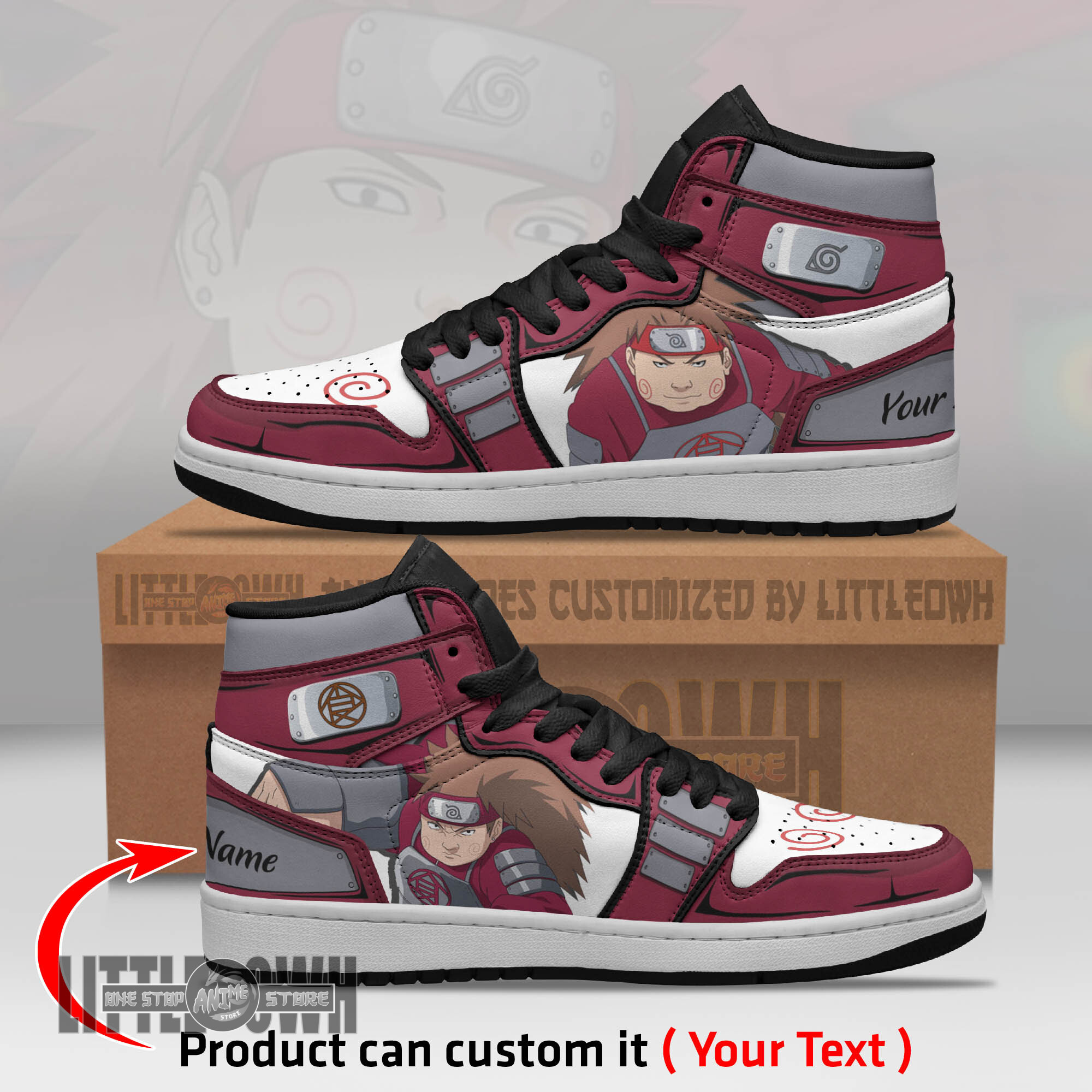 Choji Akimichi Persionalized Shoes Naruto Anime Boot Sneakers
