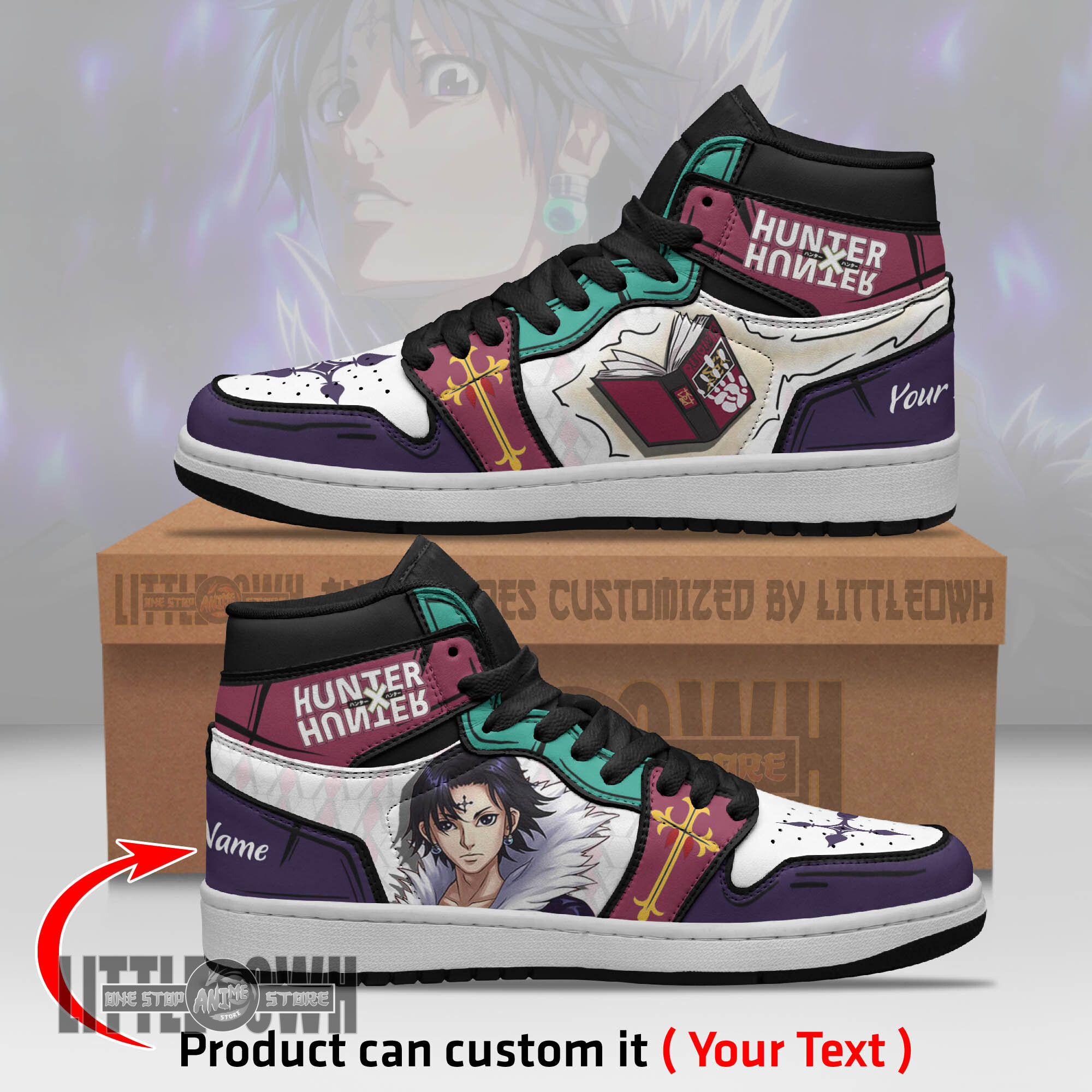 Chrollo Lucilfer Personalized Shoes Hunter x Hunter Anime Boot Sneakers