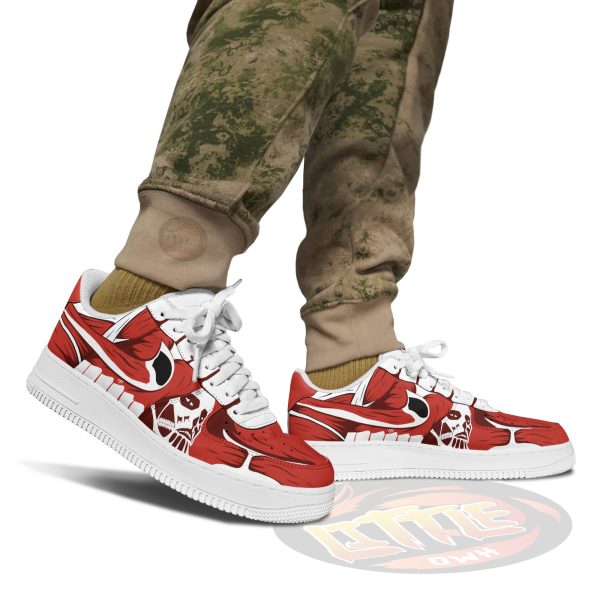 colossal titan anime sneakers custom aot af1 shoes 2anmi