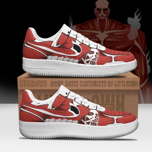 Colossal Titan Anime Sneakers - Custom AoT AF1 Shoes