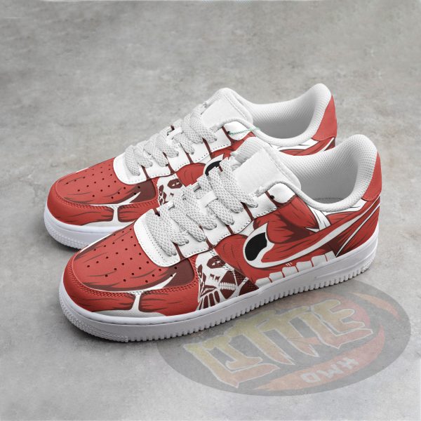 colossal titan anime sneakers custom aot af1 shoes j7sv4