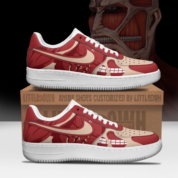 Colossal Titan Anime Sneakers - Custom AoT AF1 Shoes