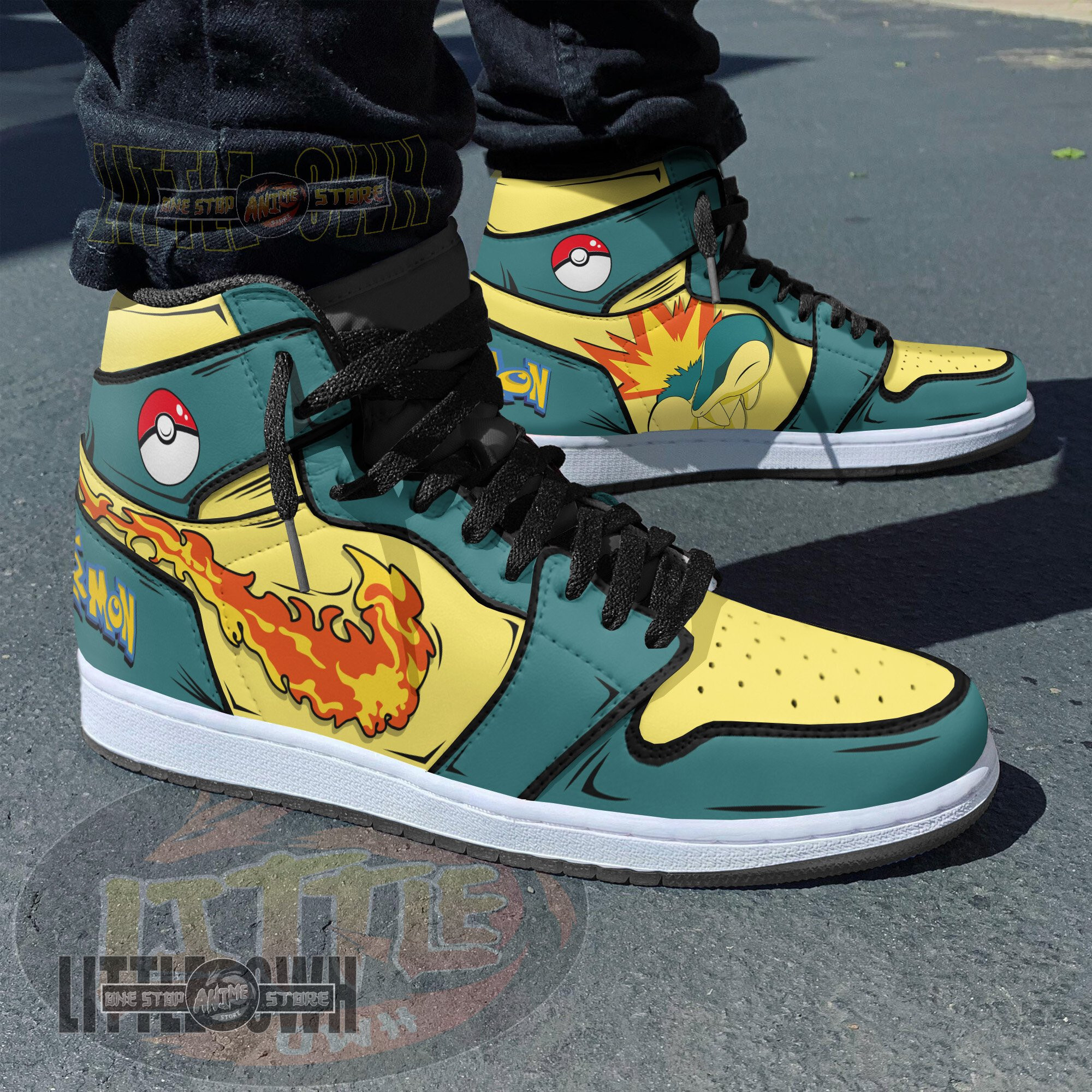 Cyndaquil Pokemon Custom Anime Boot Sneakers 4 Cyndaquil Pokemon Custom Anime Boot Sneakers - Image 4