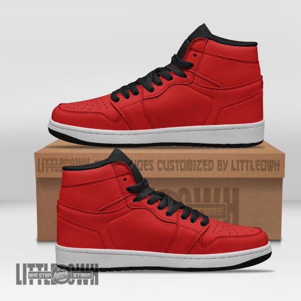 Deku Red Shoes Custom Anime Boot Sneakers
