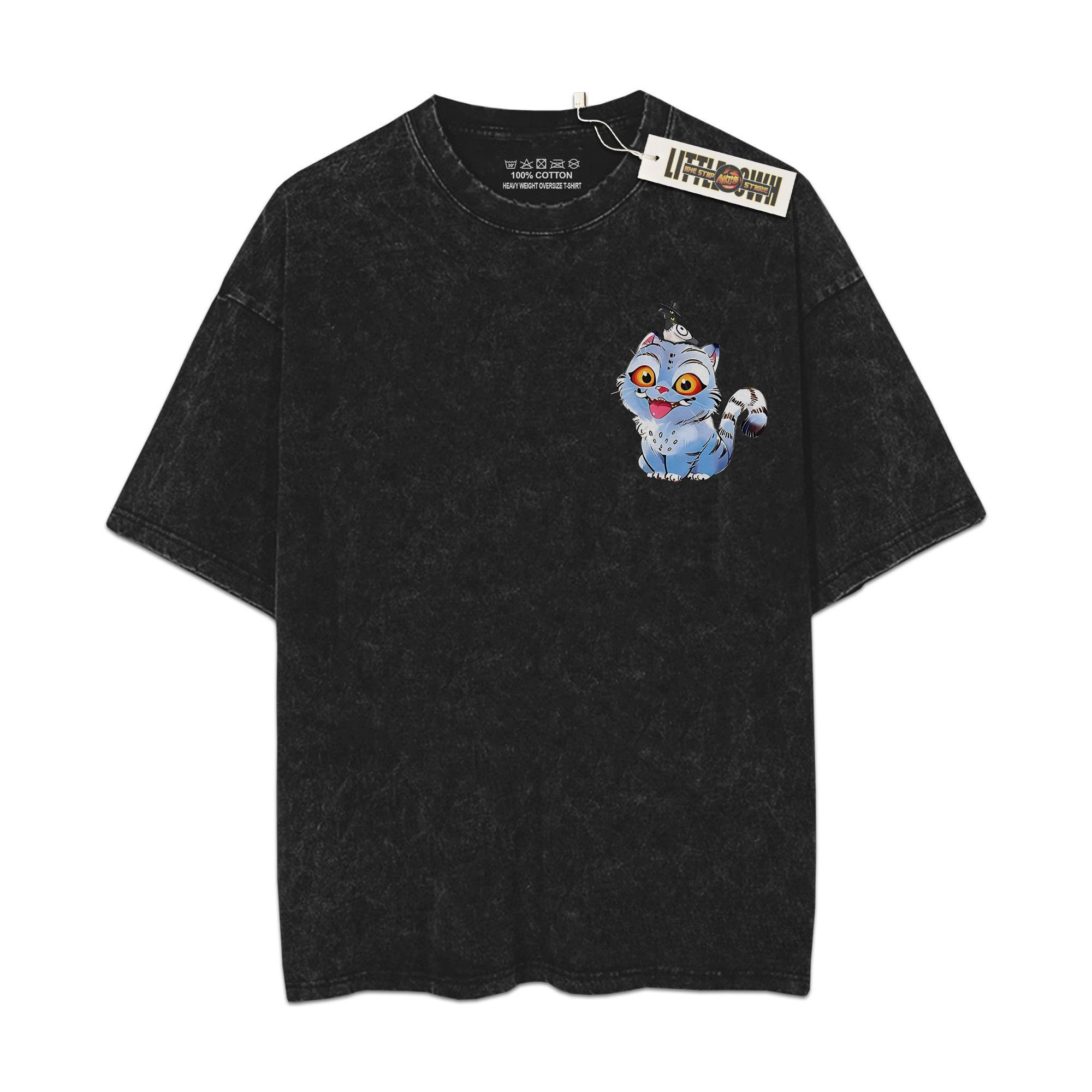 Demon Hunters Vintage Oversized Washed Tees - Custom Anime Tee