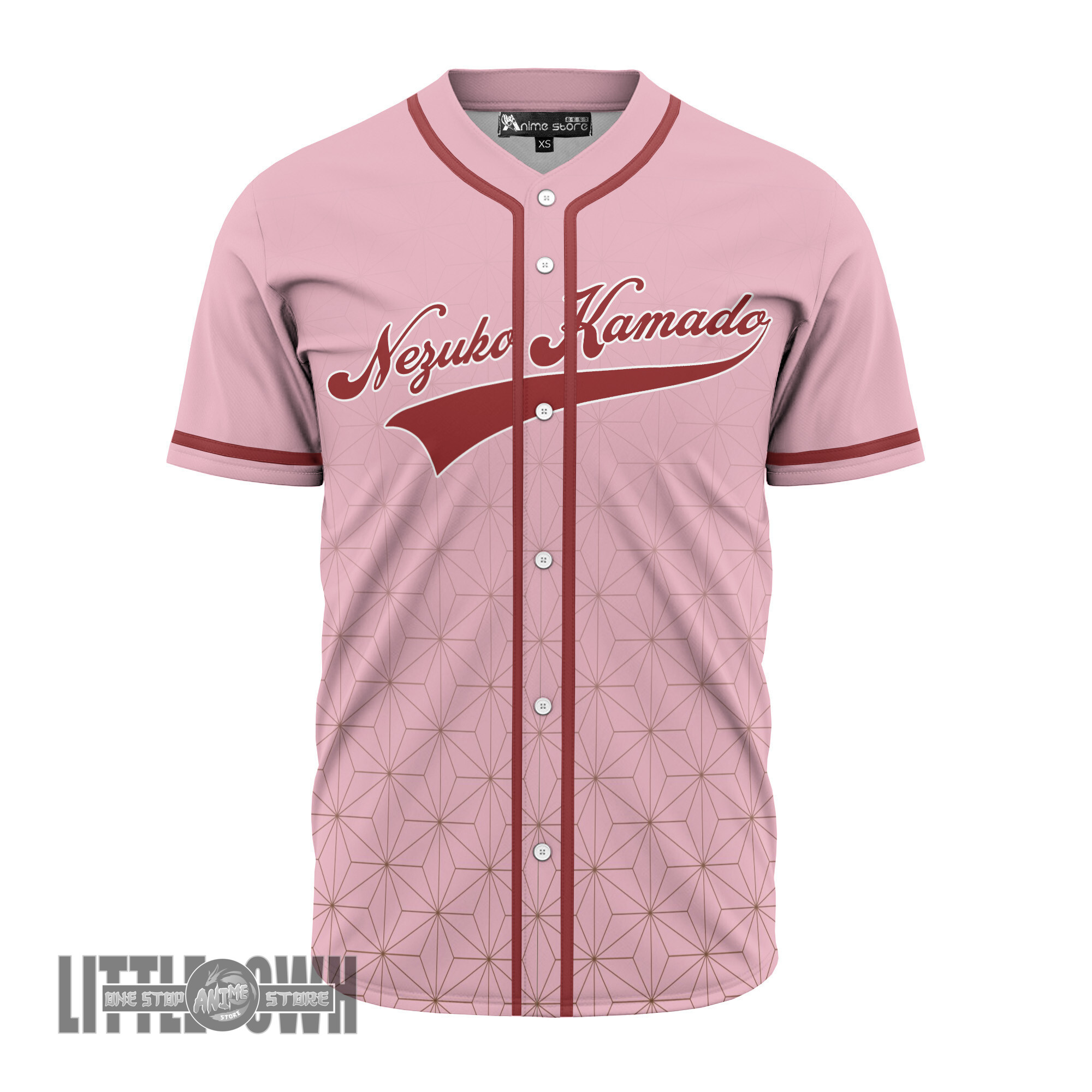Demon Slayer Baseball Jersey Custom Nezuko Kamado Costumes Cosplay