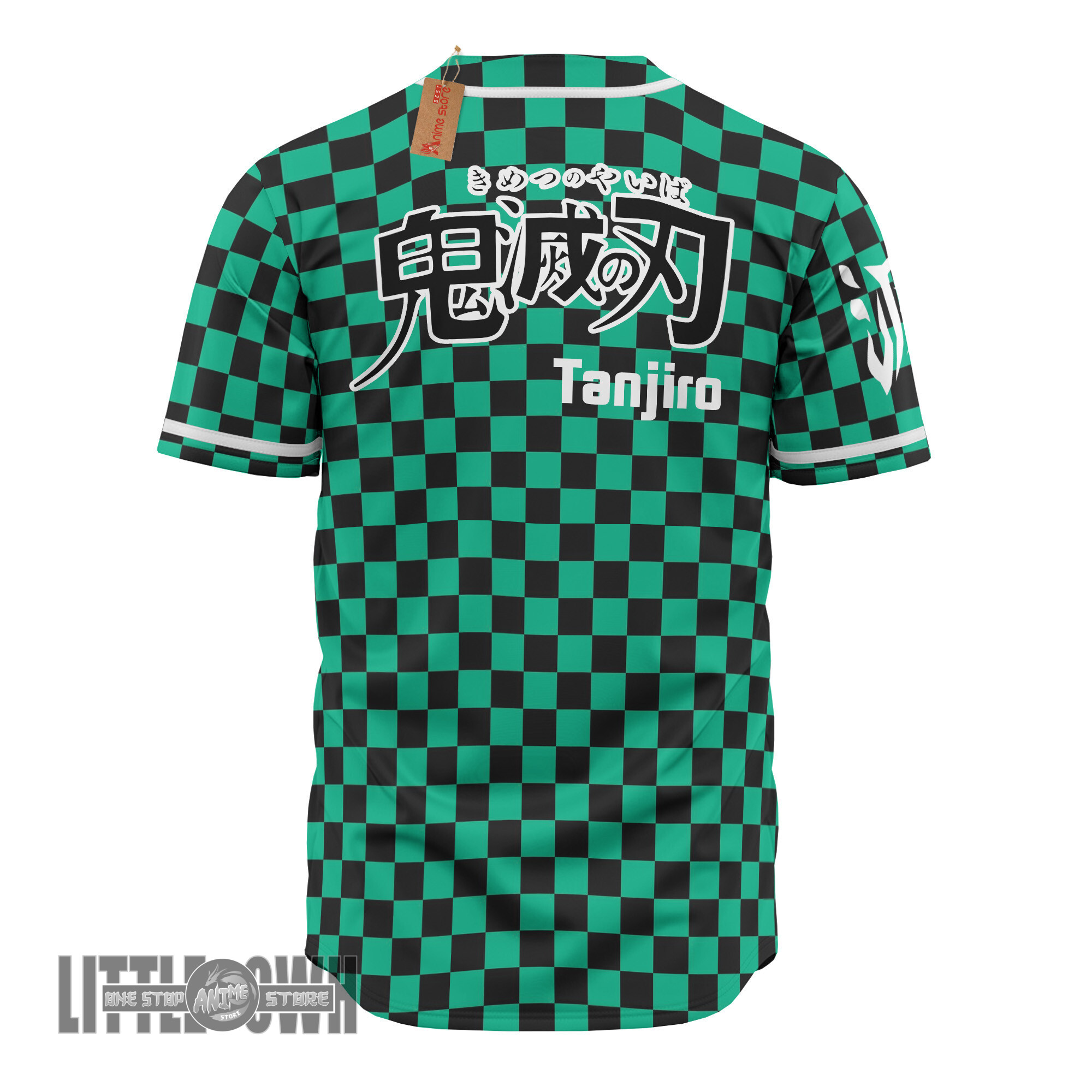 Alternative view of Demon Slayer Baseball Jersey Custom Tanjiro Costumes Cosplay