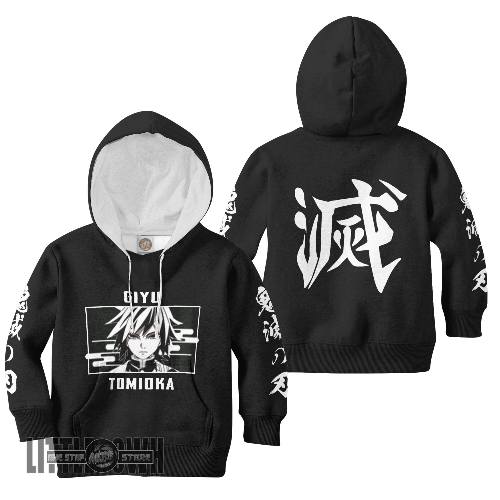 Demon Slayer Tomioka Giyu Anime Kids Hoodie and Sweater