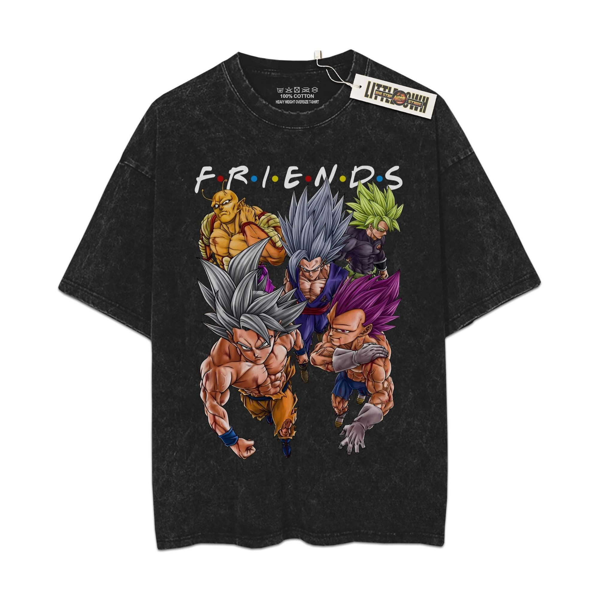 DGB Vintage Shirt Oversized Washed Tees - Custom Anime Tee