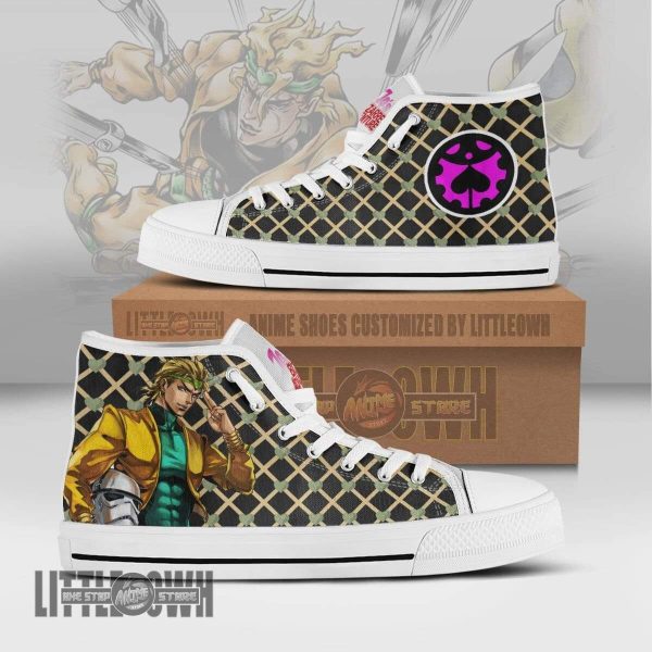 Dio Brando High Top Canvas Shoes Custom JoJo's Bizarre Adventure Anime Sneakers