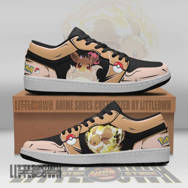 Eevee Pokemon Anime Shoes Custom JD Low Sneakers