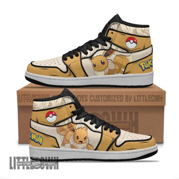 Eevee Pokemon Custom Anime Boot Sneakers