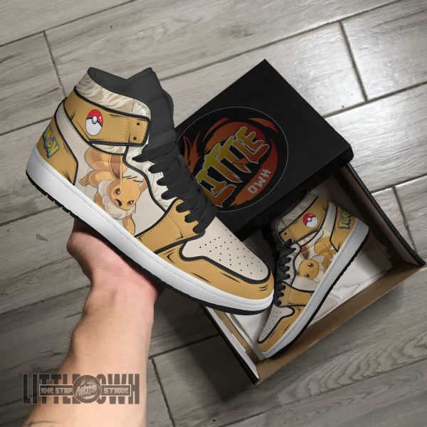 Alternative view of Eevee Pokemon Custom Anime Boot Sneakers