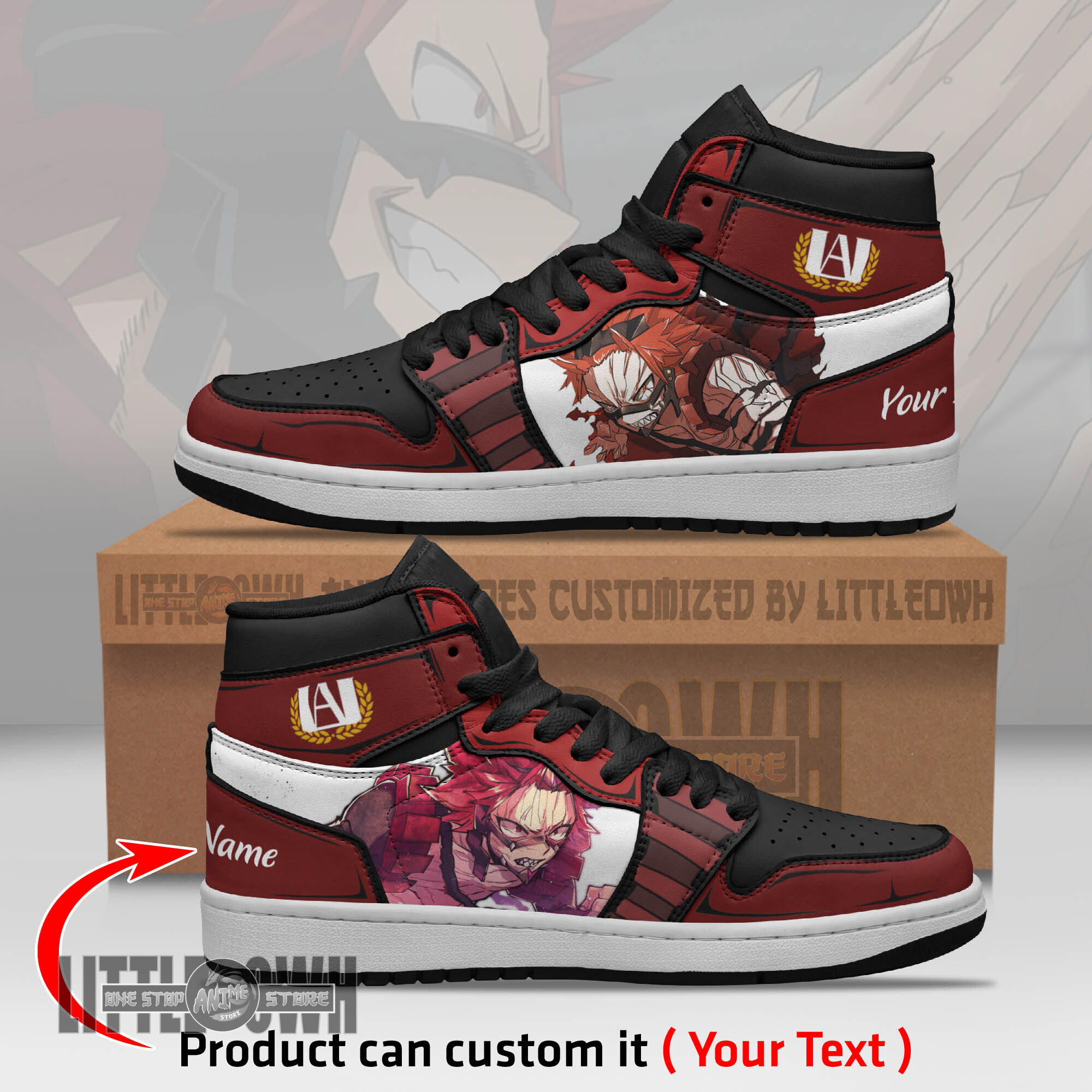 Eijiro Kirishima Persionalized Shoes My Hero Academia Anime Boot Sneakers