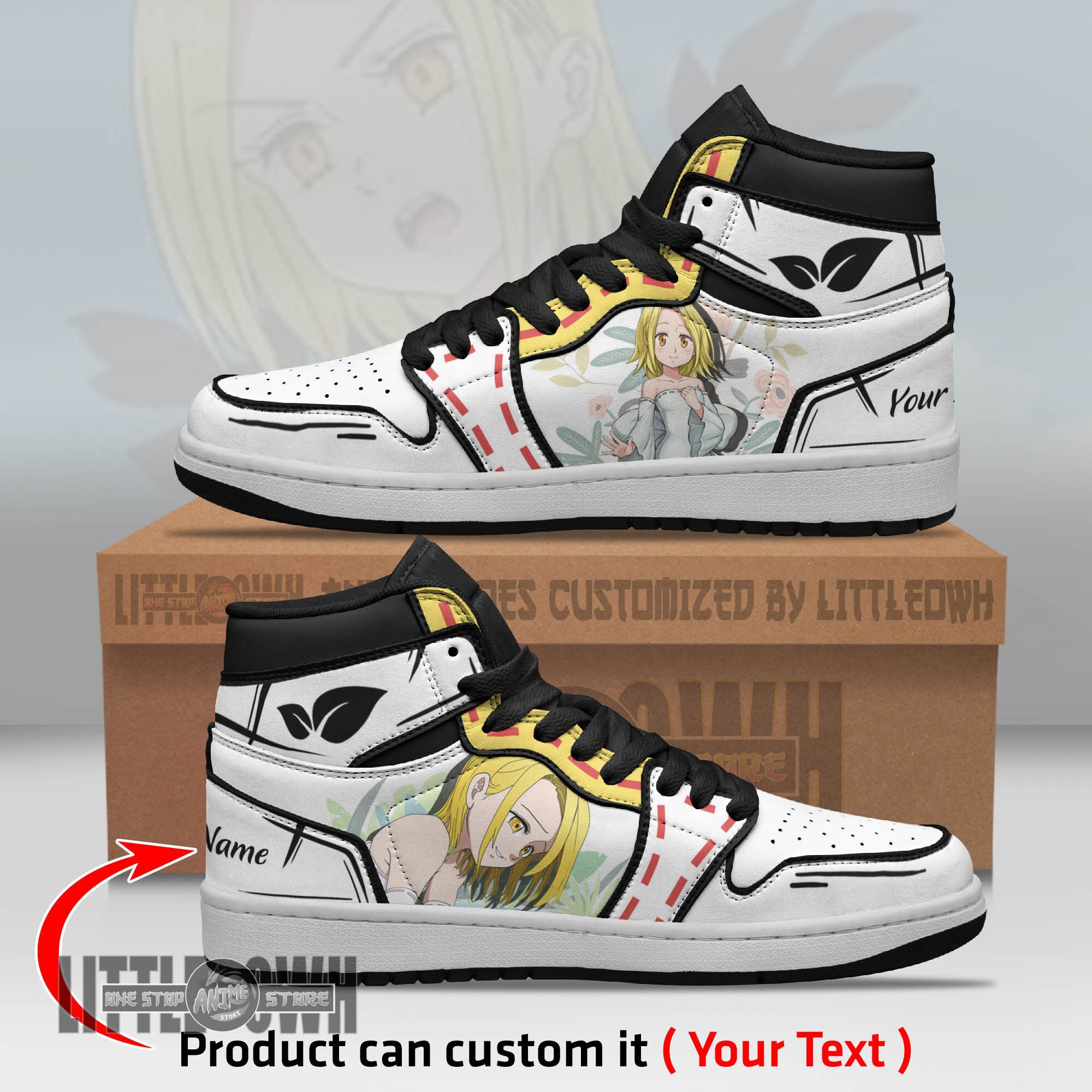 Elaine Persionalized Shoes The Seven Deadly Sins Anime Boot Sneakers