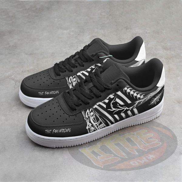 Alternative view of Eren Founding Anime Sneakers - Custom AoT AF1 Shoes