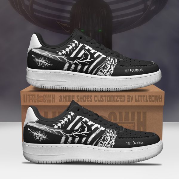 Eren Founding Anime Sneakers - Custom AoT AF1 Shoes