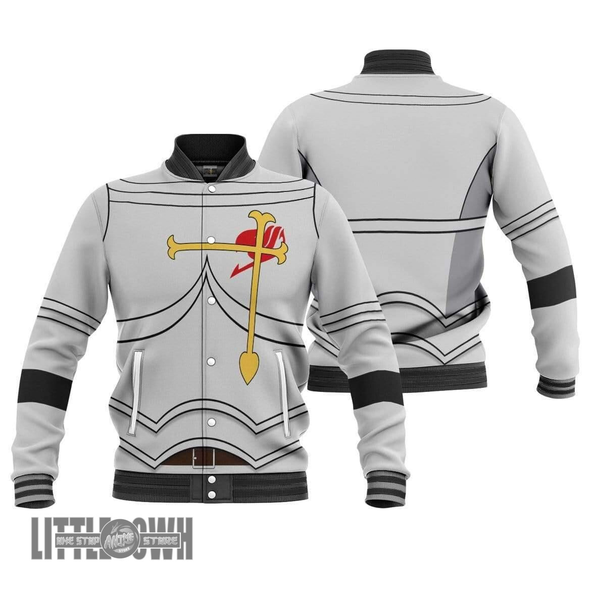 Erza Scarlet Uniform Fairy Tail Baseball Jacket Anime Clothes Casual Cosplay Costume