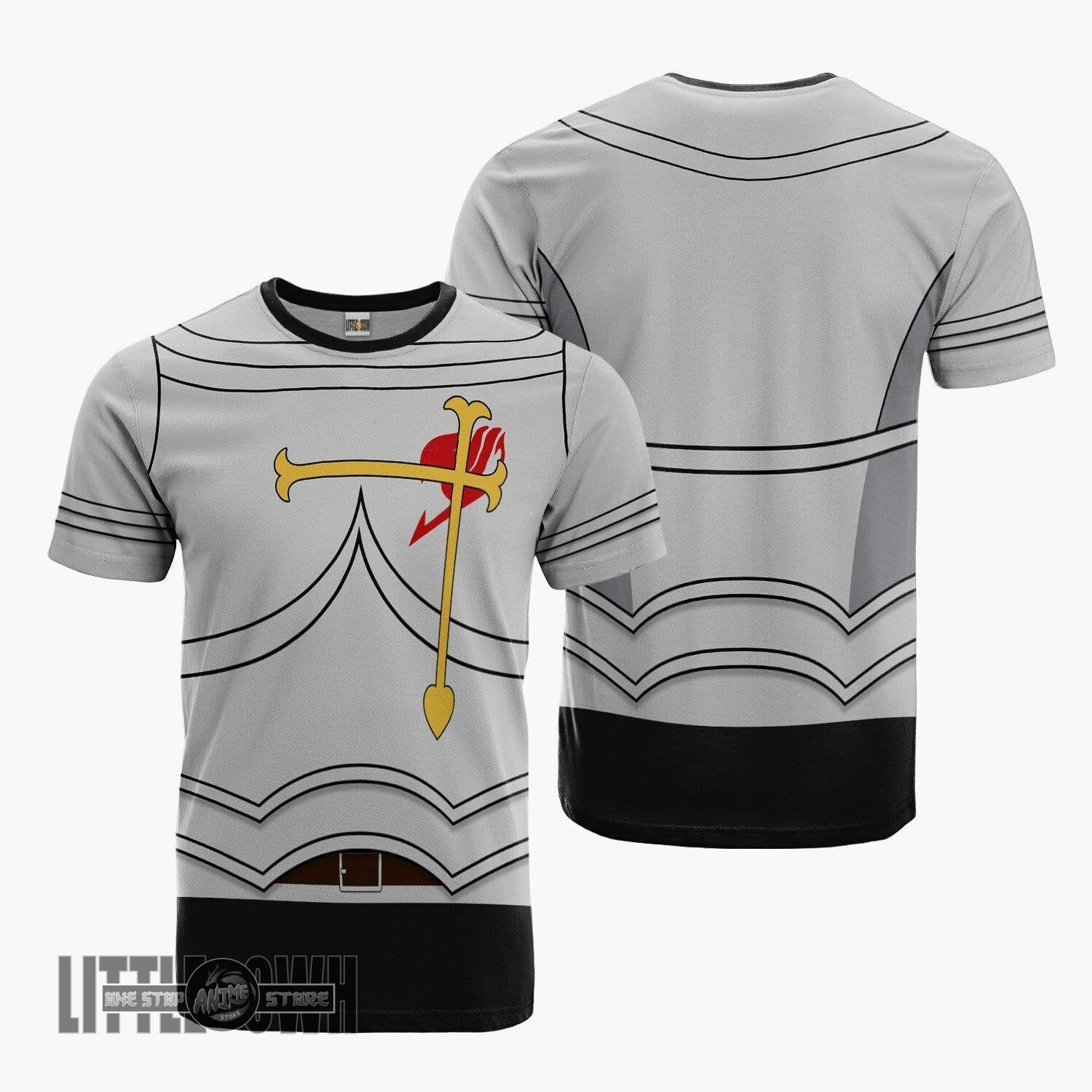 Erza Scarlet Uniform T Shirt Fairy Tail Amine Casual Cosplay Costume