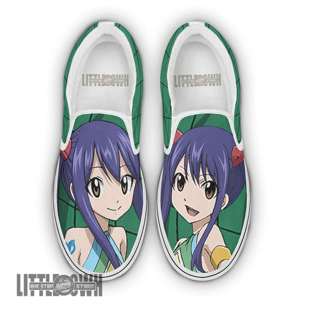 Fairy Tail Wendy Shoes Custom Anime Classic Slip-On Sneakers