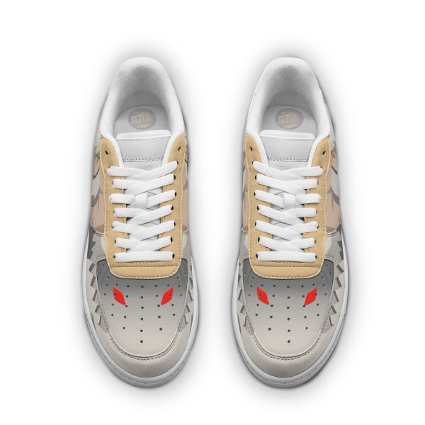 Falco Jaw Anime Sneakers - Custom AoT AF1 Shoes 6 falco jaw anime sneakers custom aot af1 shoes ao3xb