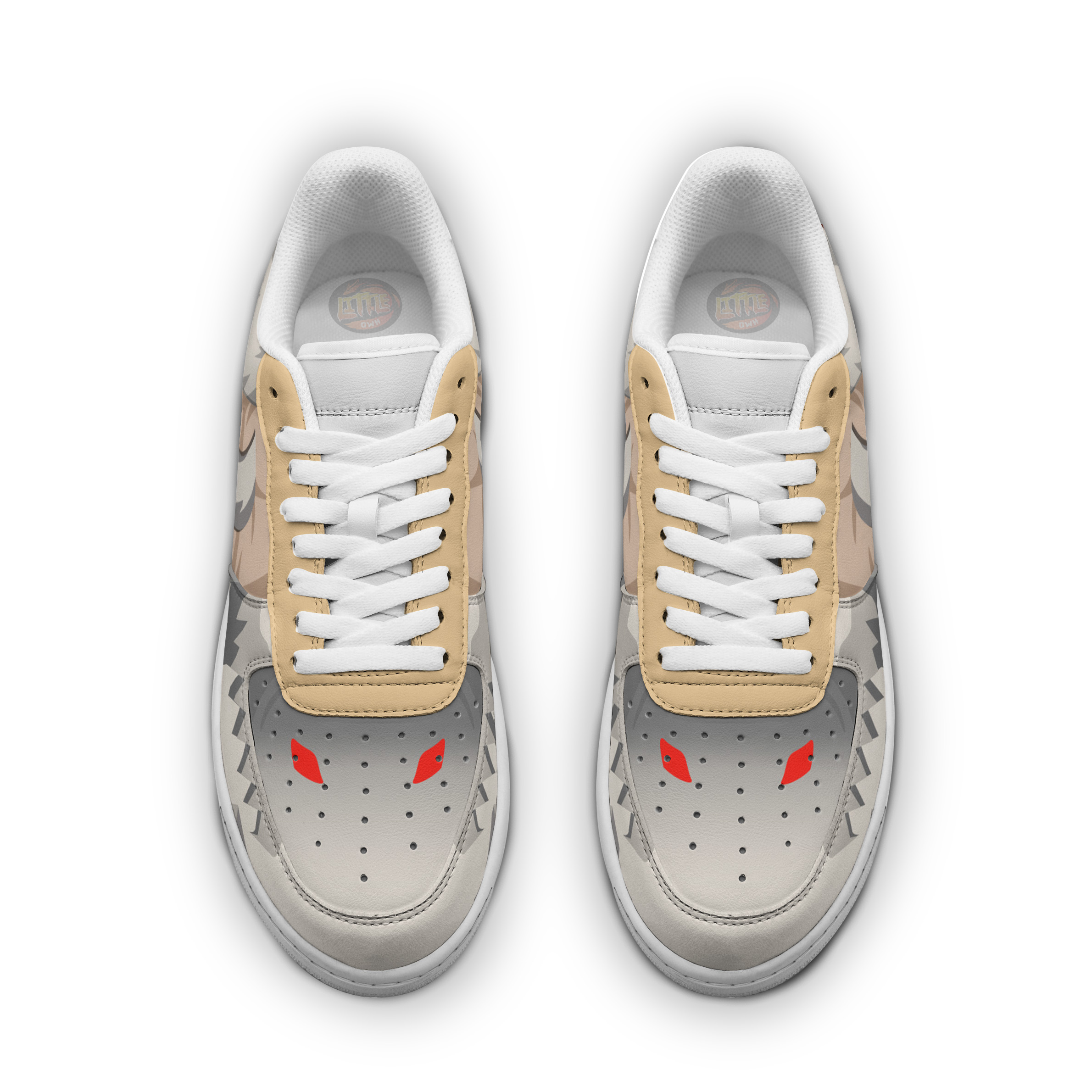 Falco Jaw Anime Sneakers - Custom AoT AF1 Shoes 3 Falco Jaw Anime Sneakers - Custom AoT AF1 Shoes - Image 3