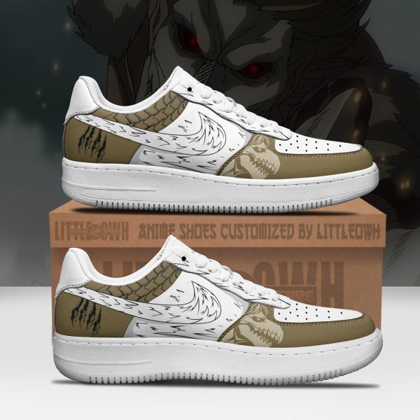Falco Jaw Titan Anime Sneakers - Custom AoT AF1 Shoes