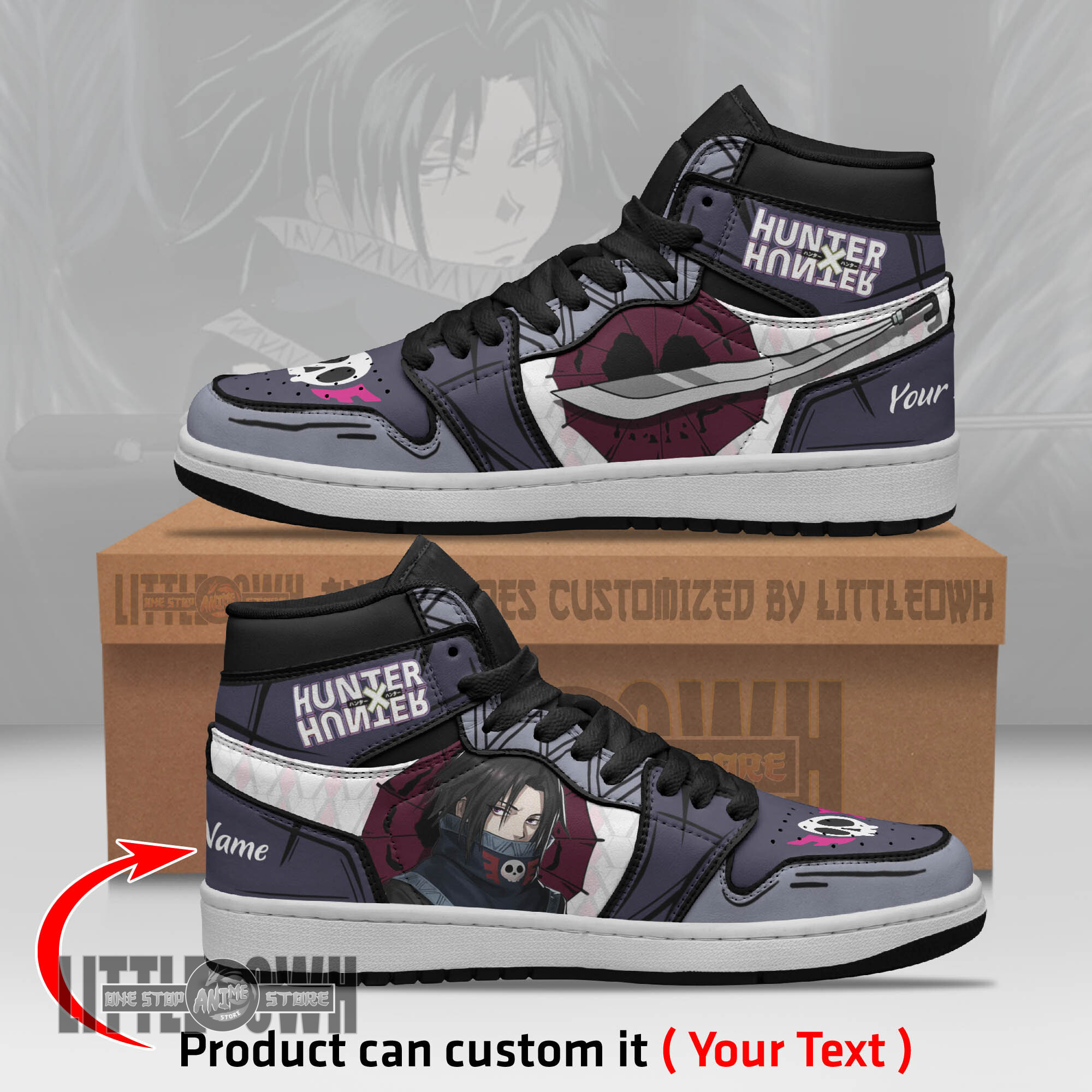 Feitan Personalized Shoes Hunter x Hunter Anime Boot Sneakers