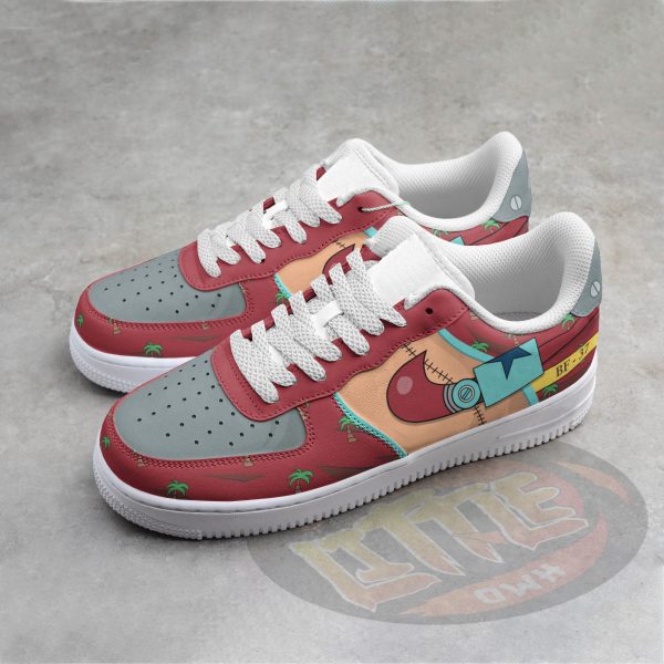 Alternative view of Franky Anime Sneakers - Custom OP AF1 Shoes