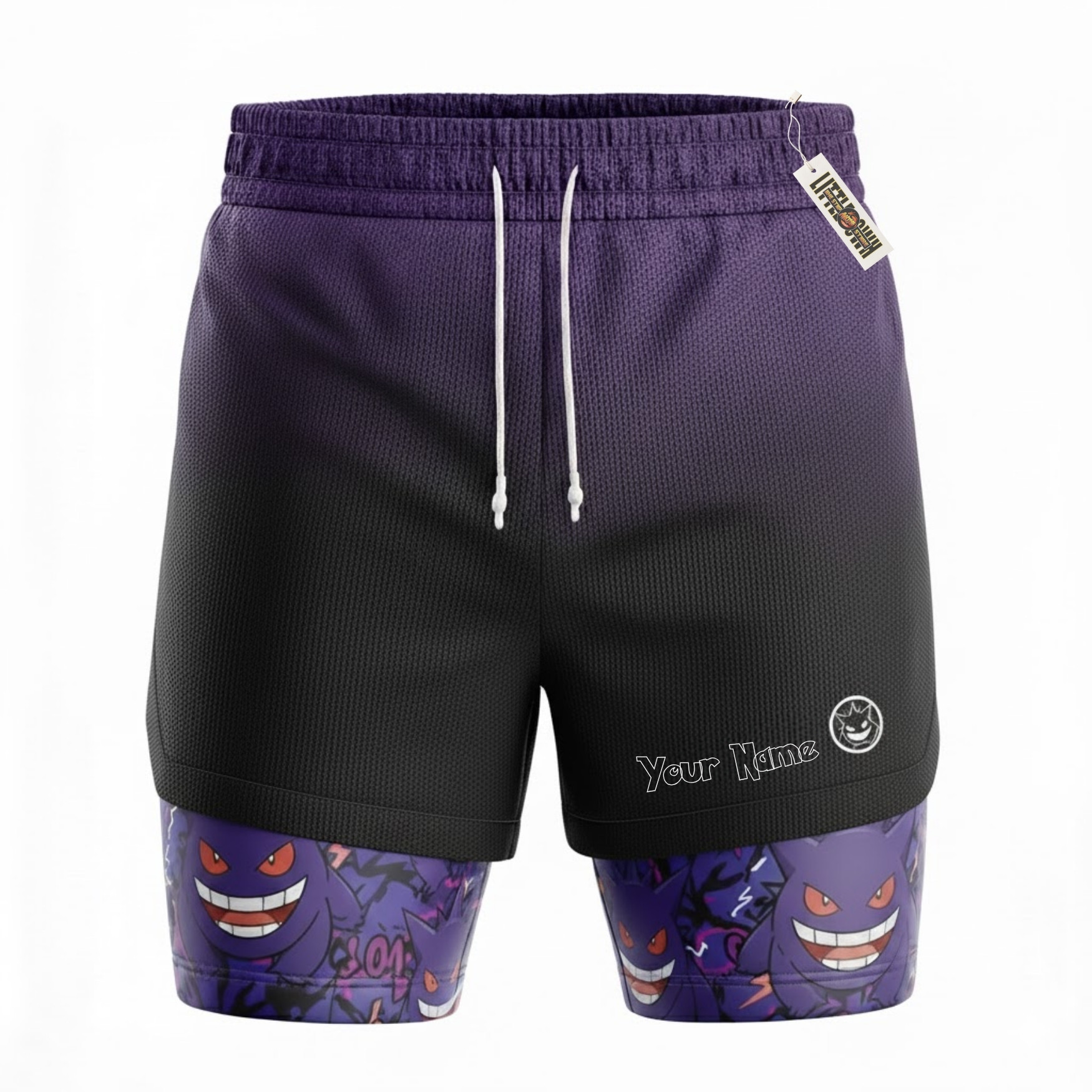 Gengar Performance Shorts - Running Shorts, Gym Shorts