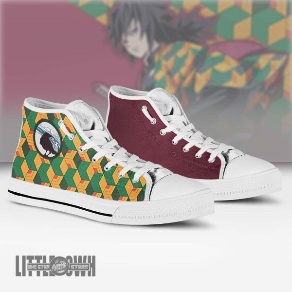 Giyuu Tomioka Demon Slayer Anime Custom All Star High Top Sneakers Canvas Shoes 5 giyuu tomioka demon slayer anime custom all star high top sneakers canvas shoes 5slv9