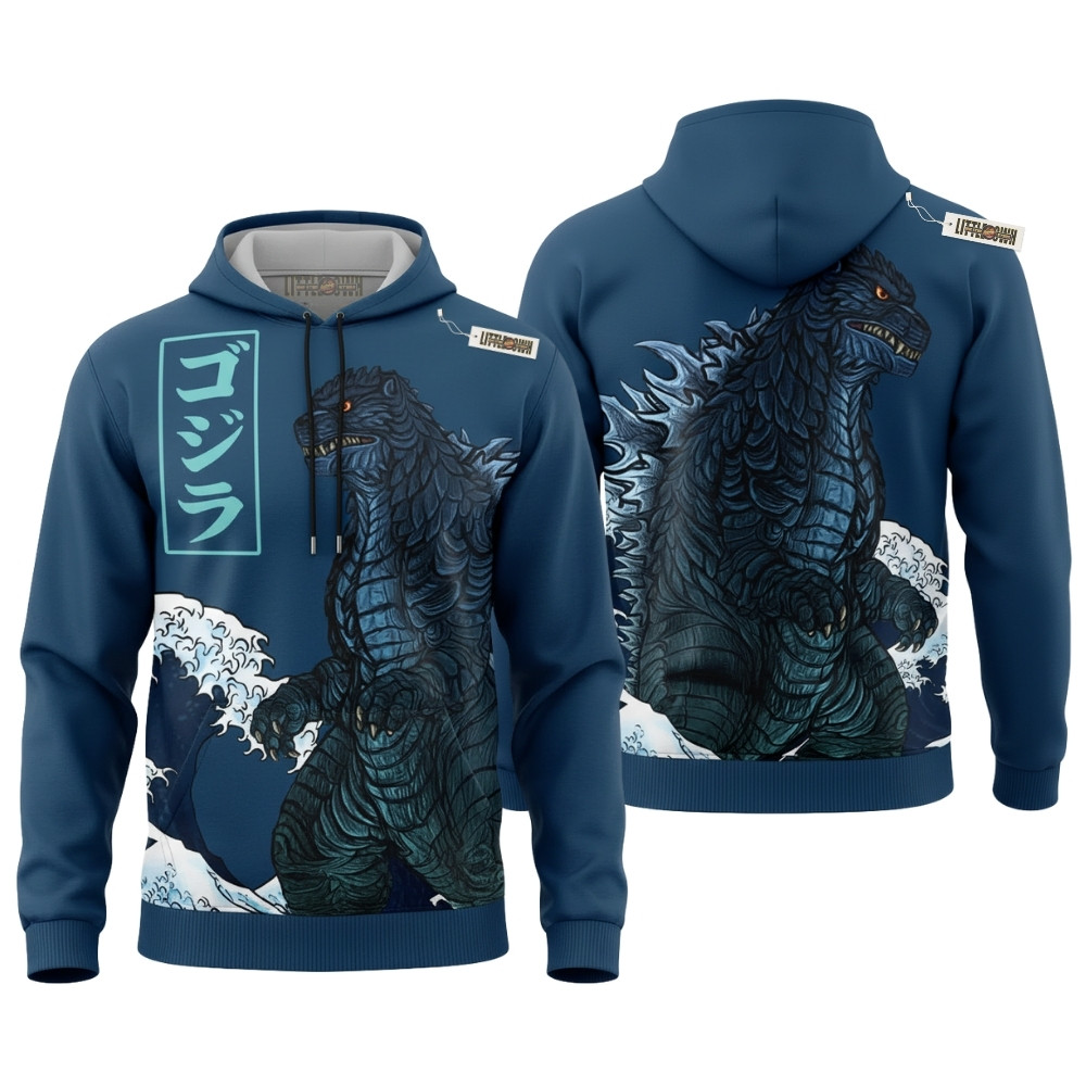 Godzilla Tsunami Hoodie And Jogger Set Movie Cosplay
