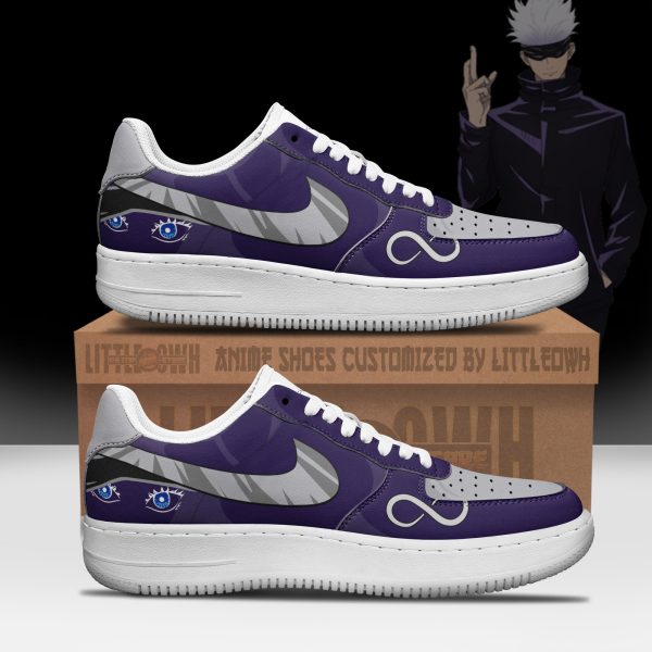 Gojo Satoru Anime Sneakers - Custom JJK AF1 Shoes