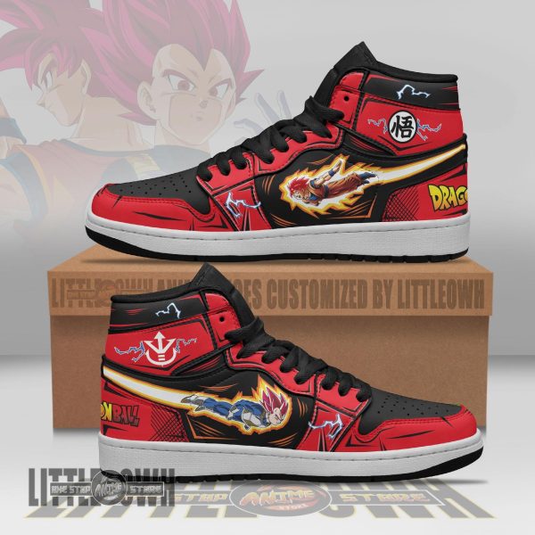 Goku and Vegeta Shoes DGB Super Saiyan God Custom Anime Boot Sneakers
