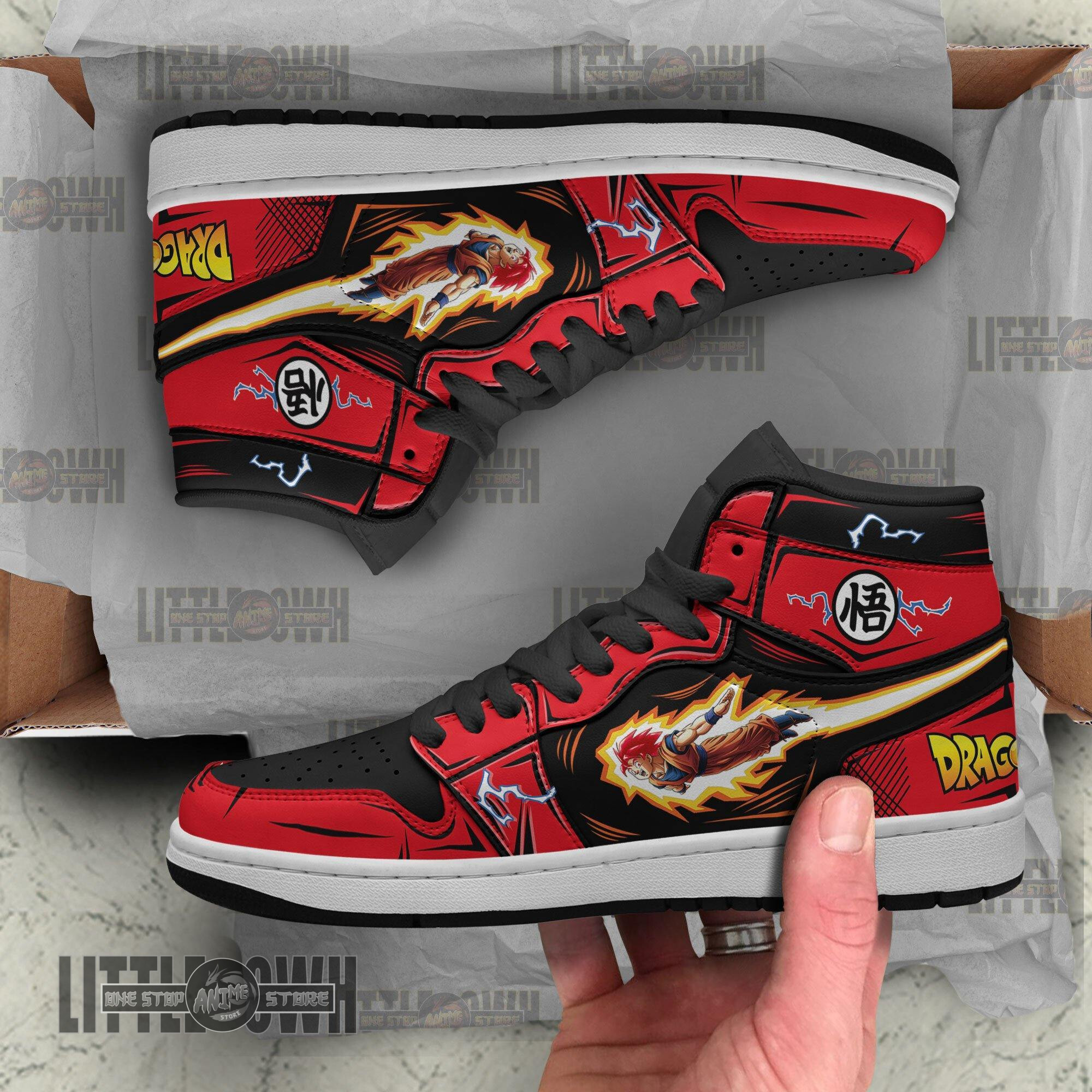 Goku and Vegeta Shoes DGB Super Saiyan God Custom Anime Boot Sneakers 5 Goku and Vegeta Shoes DGB Super Saiyan God Custom Anime Boot Sneakers - Image 5