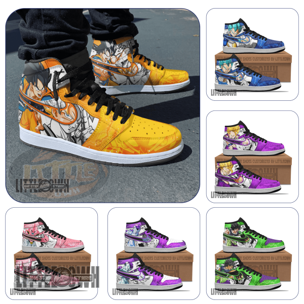 Goku and Z Fighters Shoes Custom DGB Anime Boot Sneakers