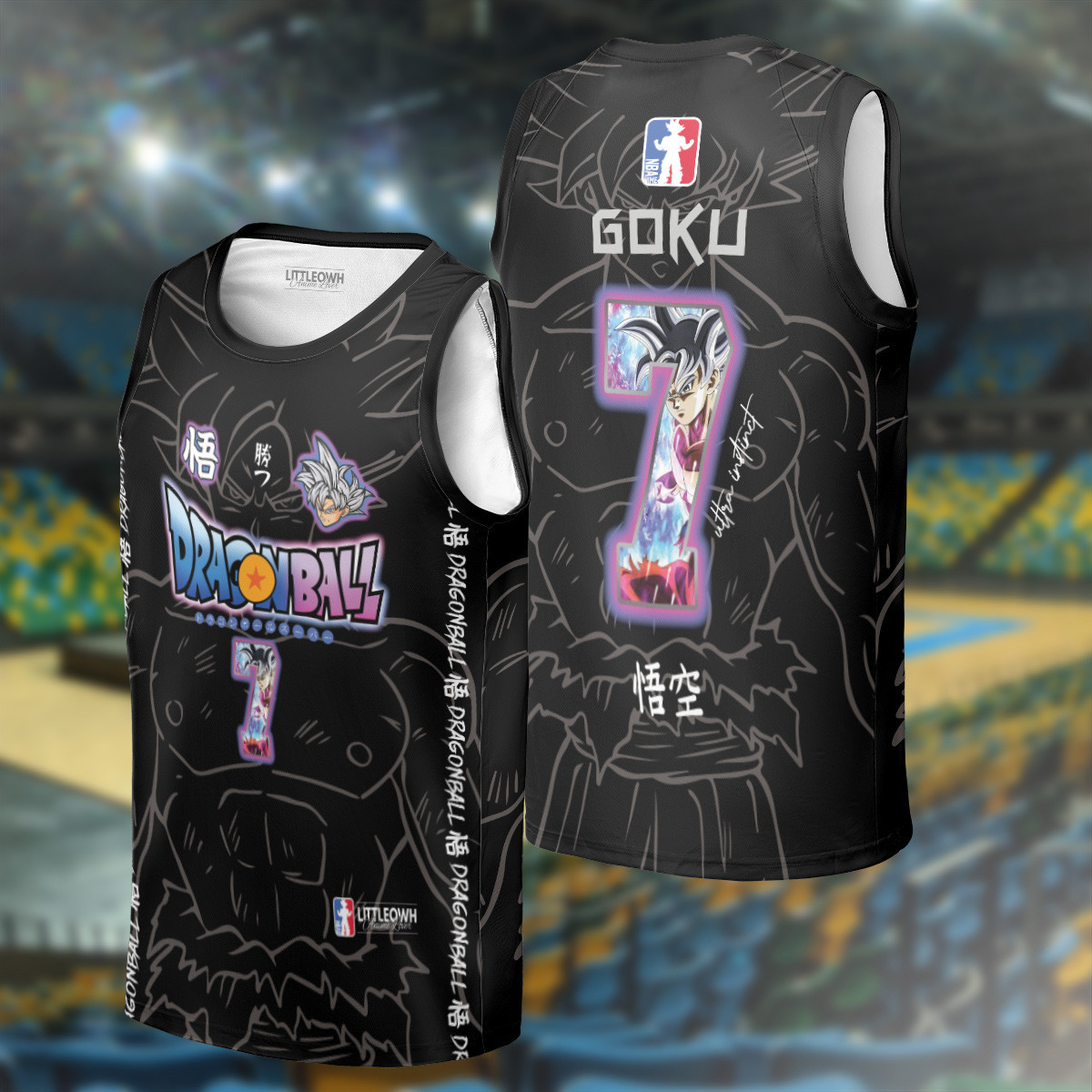 Goku Basketball Jersey - Ultra Instinct DGB NBA Collection