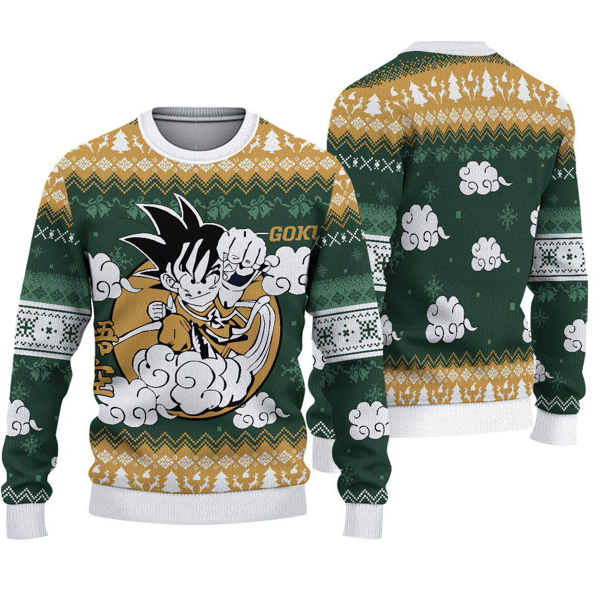 Goku DGB Anime Christmas Ugly Sweater Anime Xmas Gift Ideas