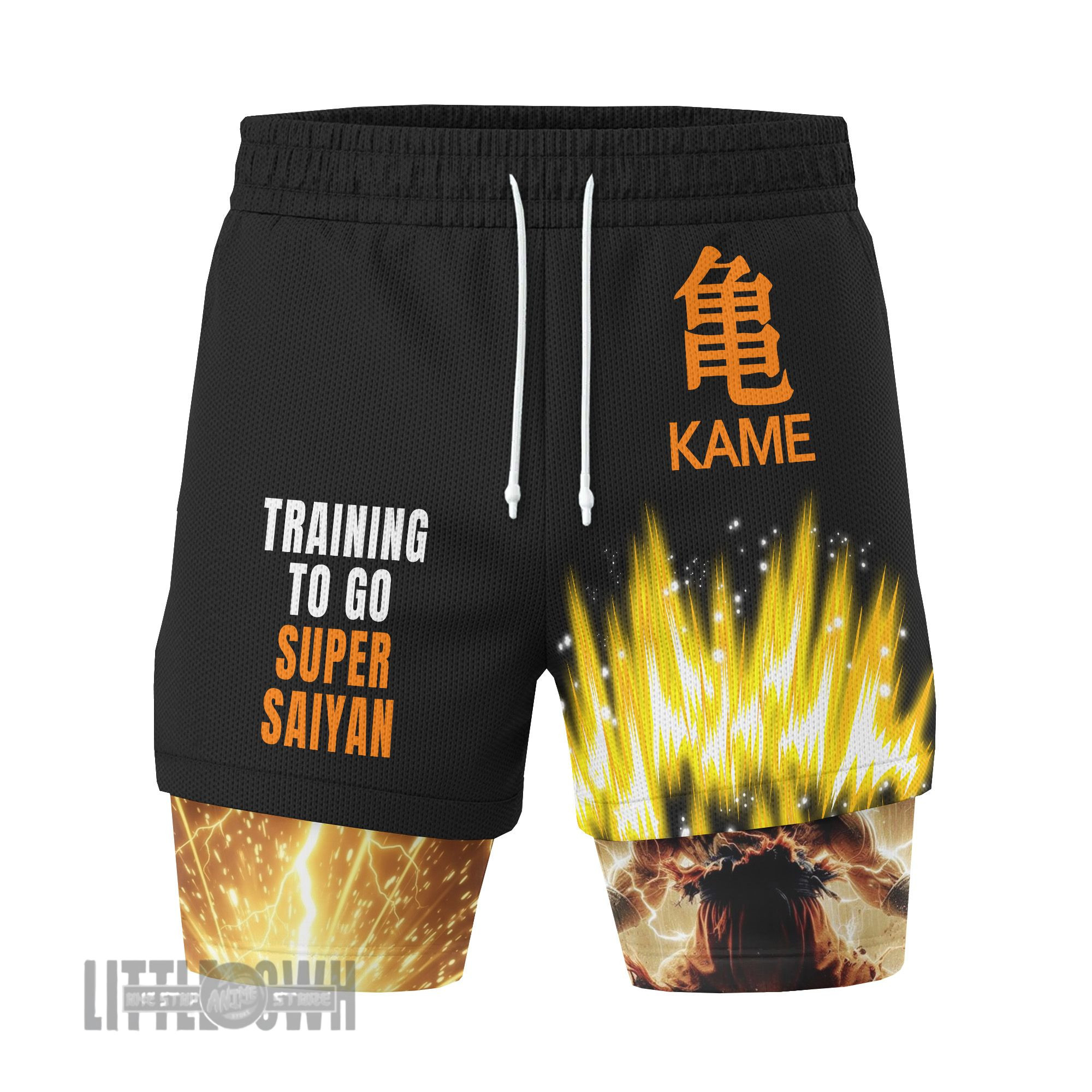 Goku DGB Performance Shorts - Mega Running Shorts, Gym Shorts