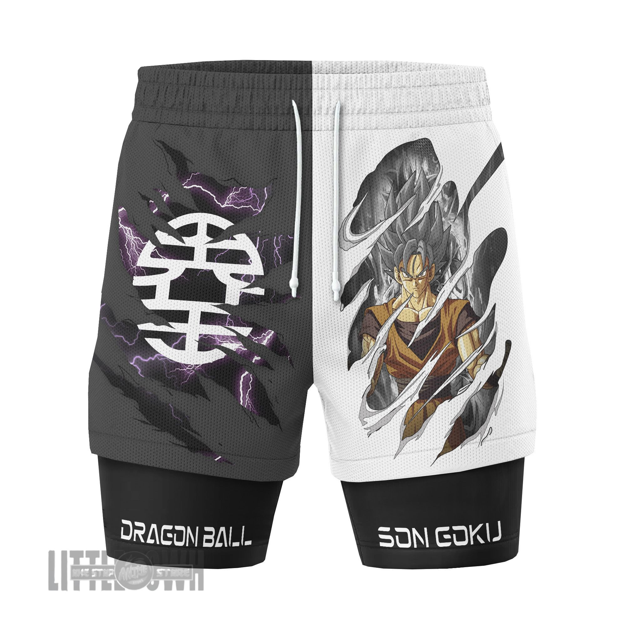Goku DGB Performance Shorts - Ultra Instinct Running Shorts, Gym Shorts