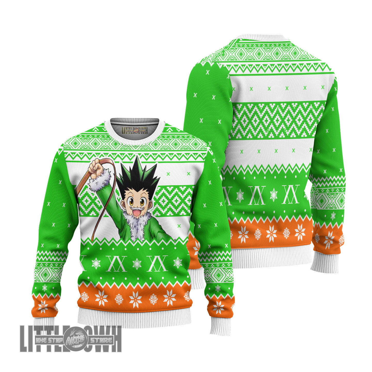 Gon freecss Hunter x Hunter Anime Christmas Ugly Sweater Anime Xmas Gift Ideas