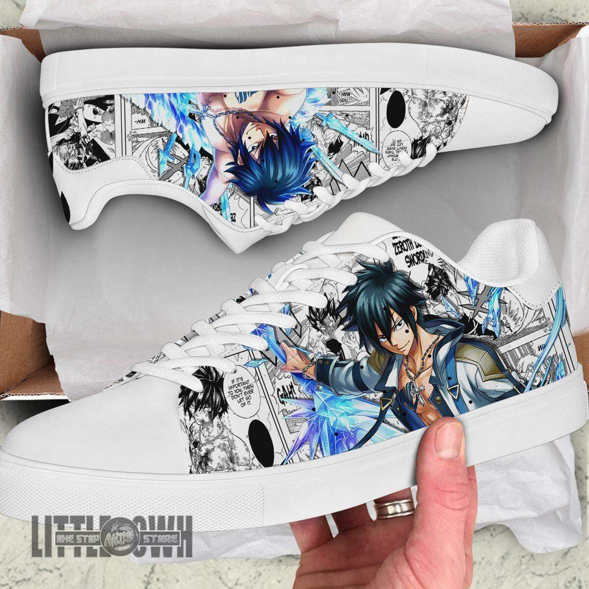 Gray Fullbuster Skate Sneakers Custom Fairy Tail Anime Shoes 2 Gray Fullbuster Skate Sneakers Custom Fairy Tail Anime Shoes - Image 2