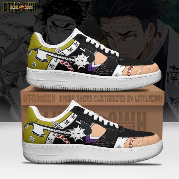 Gyomei Himejima Anime Sneakers - Custom Demon Slayer AF1 Shoes