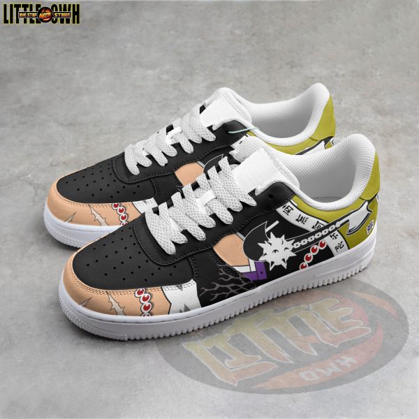 Alternative view of Gyomei Himejima Anime Sneakers - Custom Demon Slayer AF1 Shoes